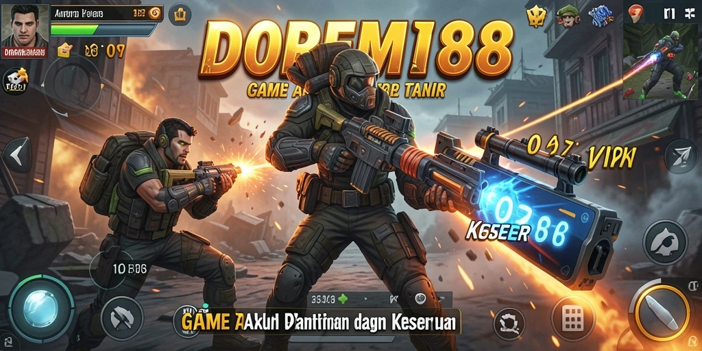 Tampilan gameplay seru dan penuh aksi dari DOREMI88.