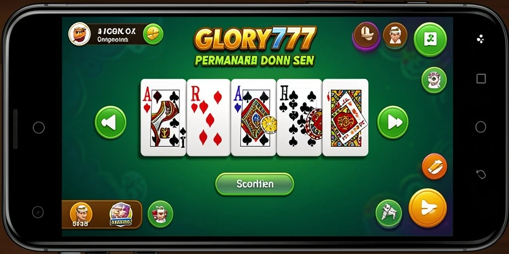 Gameplay seru GLORY777 yang menampilkan kompetisi domino.