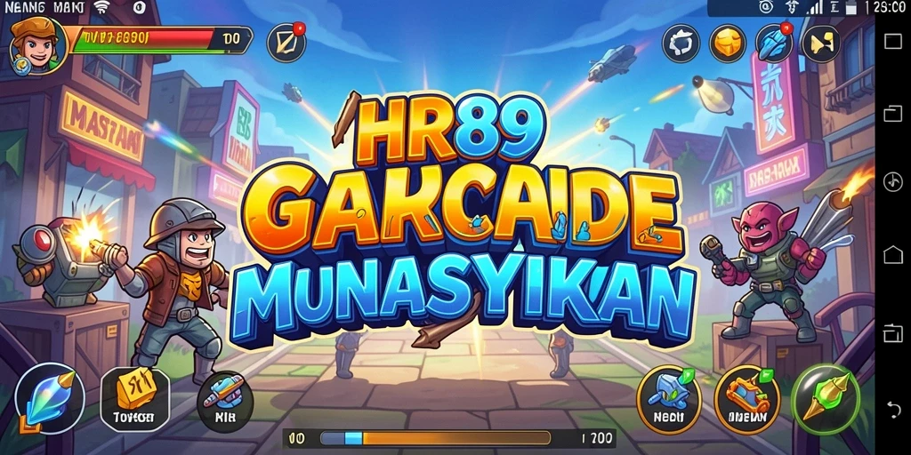 Tampilan screenshot utama HR89 dengan gameplay Arcade yang mendebarkan.