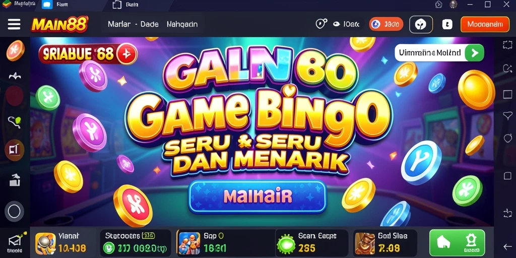 Screenshot MAIN88 menampilkan gameplay Bingo yang mengasyikkan.