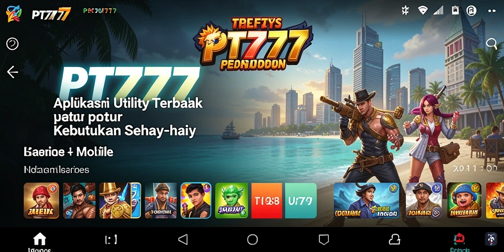 Tampilan antarmuka PT777 yang ramah pengguna dan modern.