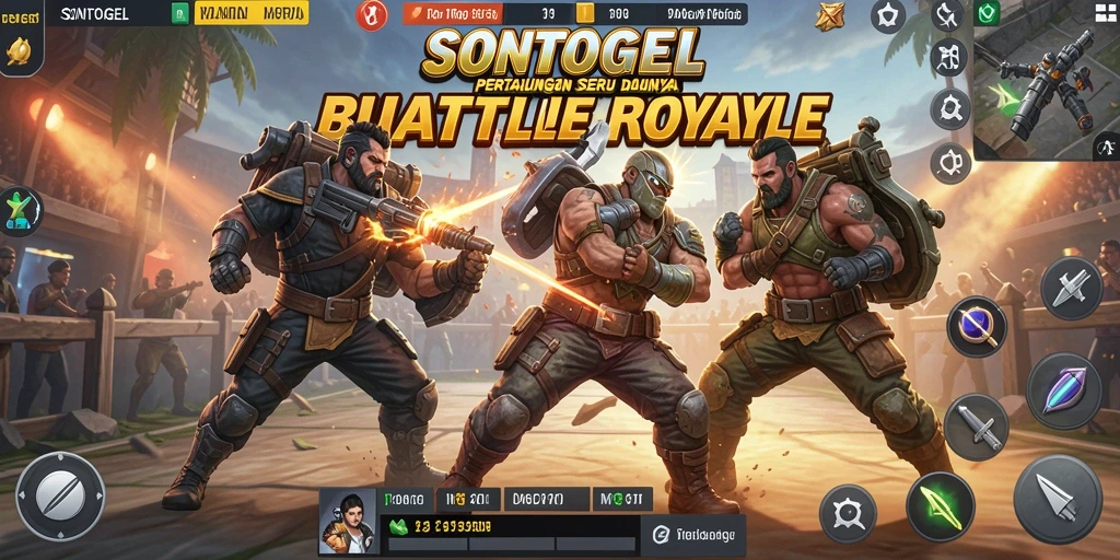 Gameplay seru di SONTOGEL dengan aksi Battle Royale yang mendebarkan.